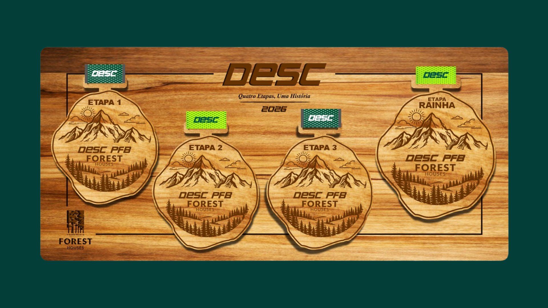 Medalhas DESC PFB e Etapa Rainha